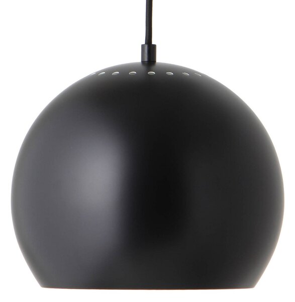 Lampa Wisząca FRANDSEN, Ball, ściemnialny, czarny, salon, metal, design
