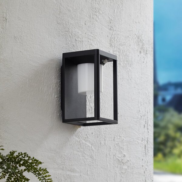 Zewnętrzna Lampa Lucande, Tilena, czarny, balkon, aluminium, nowoczesny