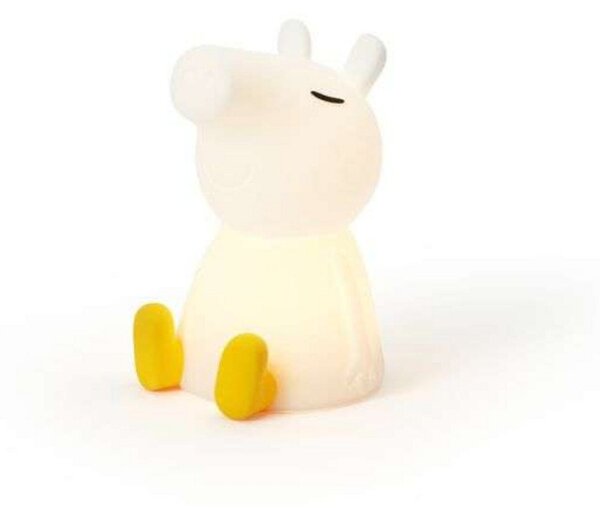 Lampa Stołowa Mr Maria, Peppa Pig First Light, ściemnialny, biały, pokój dziecięcy, tworzywo sztuczne, młodzieżowy