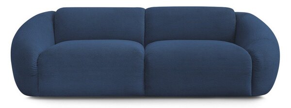 Ciemnoniebieska sztruksowa sofa 250 cm Tina – Bobochic Paris