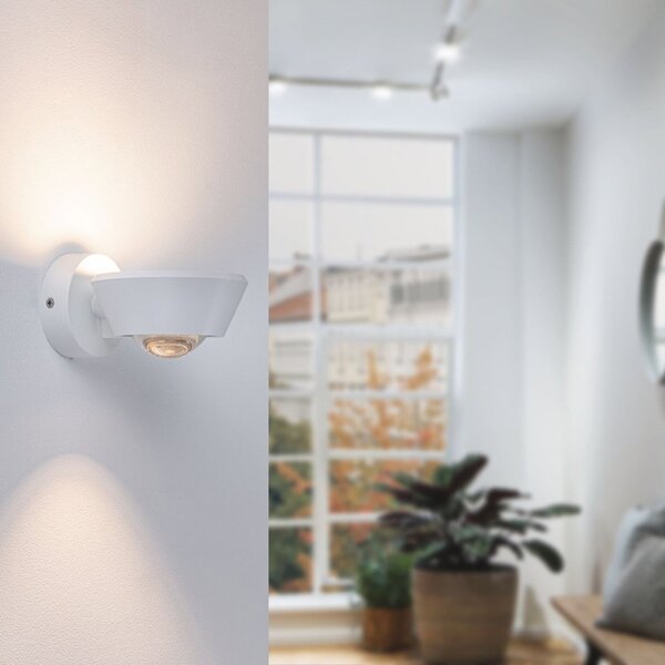 Lampa Ścienna Paulmann, Sabik, ściemnialny, biały, salon, tworzywo sztuczne, nowoczesny