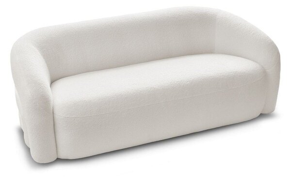 Biała sofa z materiału bouclé 193 cm Elina – Bobochic Paris