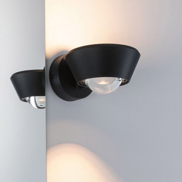 Lampa Ścienna Paulmann, Sabik, ściemnialny, czarny, łazienka, tworzywo sztuczne, nowoczesny
