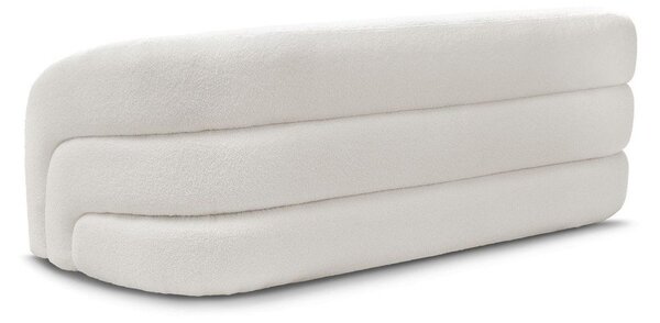 Biała sofa z materiału bouclé 193 cm Elina – Bobochic Paris