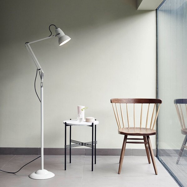 Lampa Podłogowa Anglepoise, Original 1227, biały, salon, metal, industrialny
