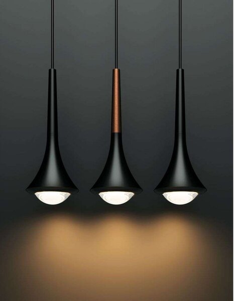 Rain Lampa Wisząca 2700K Black/Bronze - Lodes