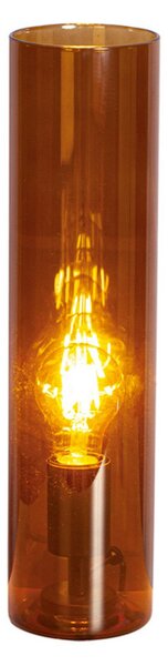 Lampa Stołowa By Rydéns, Flake, brąz rdzawy, salon, szkło