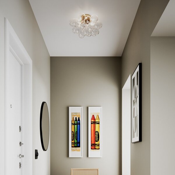 Lampa Sufitowa By Rydéns, Gross, ściemnialny, transparentny, salon, szkło, design