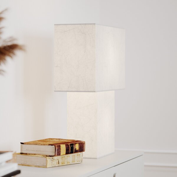 Lampa Stołowa By Rydéns, iSquare, biały, salon, papier | karton
