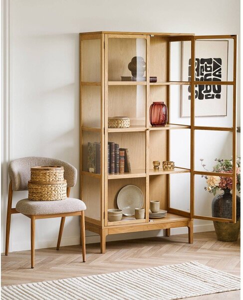 Czerwony szklany ręcznie wykonany wazon (wysokość 21 cm) – House Nordic