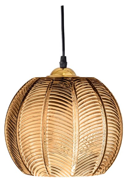 Lampa Wisząca Bloomingville, brąz rdzawy, salon, szkło