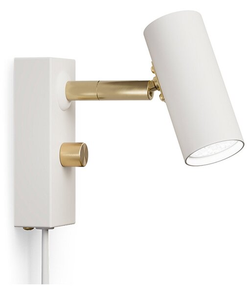 Cato Lampa Ścienna Matowy Biały/Blank Mosiądz - Belid