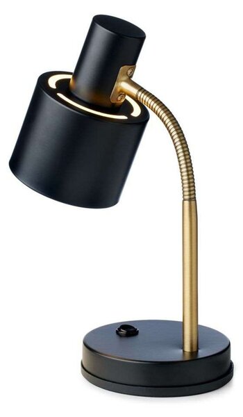 Lampa Stołowa Halo Design, czarny, salon, metal