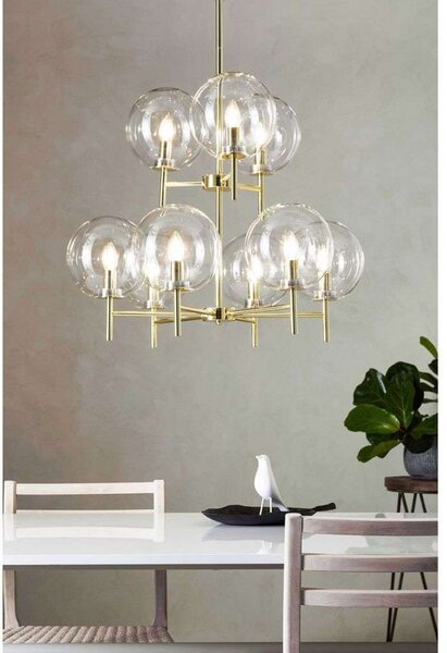 Lampa Wisząca Markslöjd, złoty | mosiężny, salon, metal