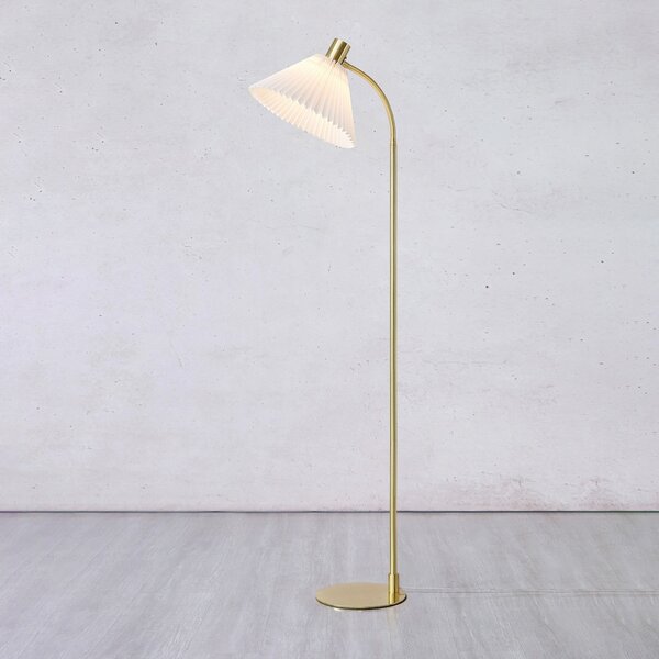 Lampa Podłogowa Markslöjd, Mira, złoty | mosiężny, salon, metal