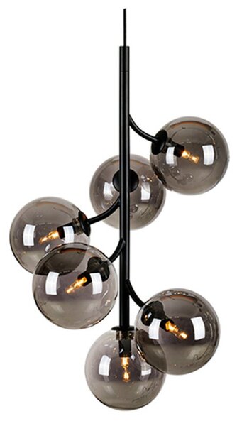 Callisto 6 Lampa Wisząca Czarny/Przydymiony - Markslöjd