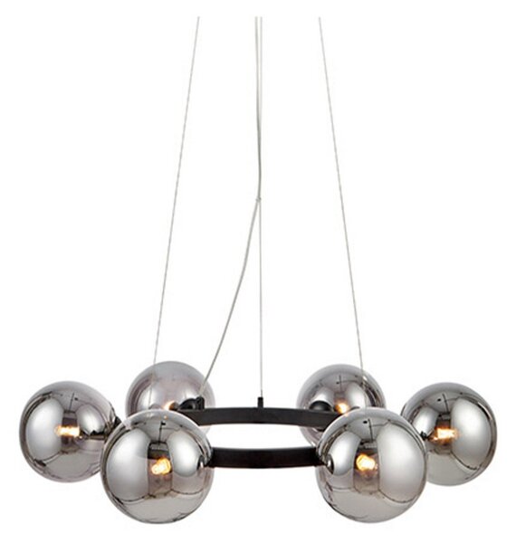 Circle 6 Lampa Wisząca Czarny/Przydymiony - Markslöjd