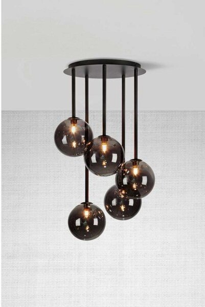 Universe 5 Lampa Sufitowa Czarny/Przydymiony - Markslöjd