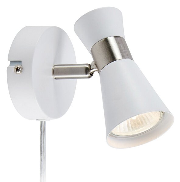 Lampa Ścienna Markslöjd, Folie, biały, salon, metal, nowoczesny