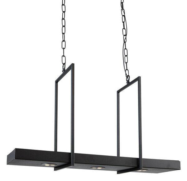 Lampa Wisząca Markslöjd, Tray, ściemnialny, czarny, salon, metal, skandynawski