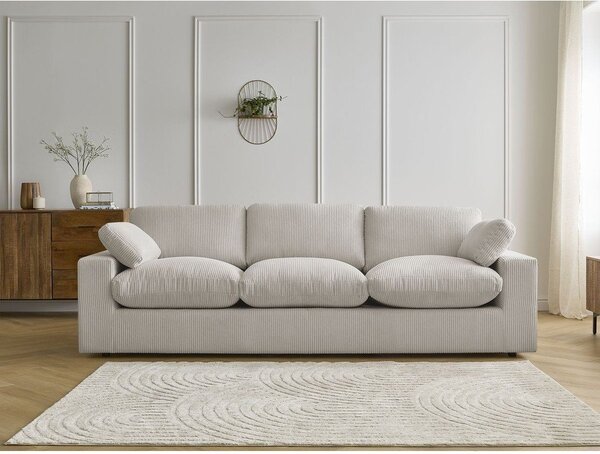 Beżowa sztruksowa sofa 250 cm Belair – Bobochic Paris
