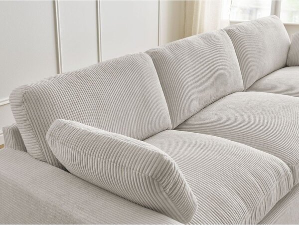 Beżowa sztruksowa sofa 250 cm Belair – Bobochic Paris