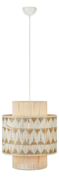 Lampa Wisząca Markslöjd, Ano, ściemnialny, beżowy, salon, tkanina | tekstylia