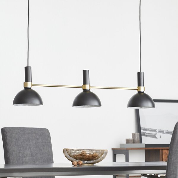 Lampa Wisząca Markslöjd, Larry, ściemnialny, czarny, kuchnia, metal, nowoczesny