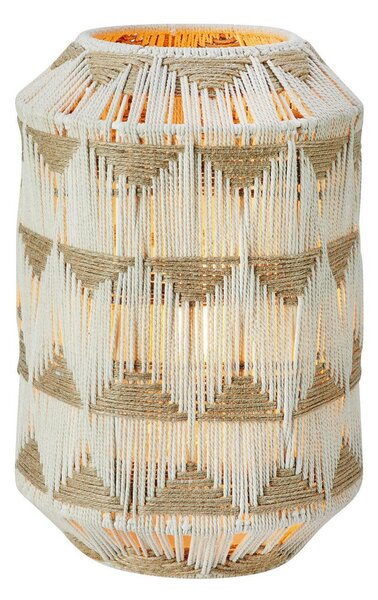 Lampa Stołowa Markslöjd, Ano, beżowy, salon, tkanina | tekstylia