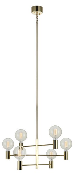 Lampa Wisząca Markslöjd, Capital, ściemnialny, złoty | mosiężny, salon, metal, nowoczesny