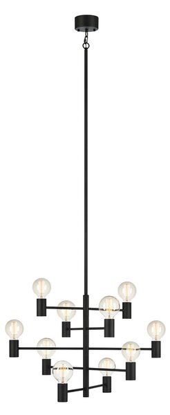 Lampa Wisząca Markslöjd, Paris, ściemnialny, czarny, salon, metal, nowoczesny