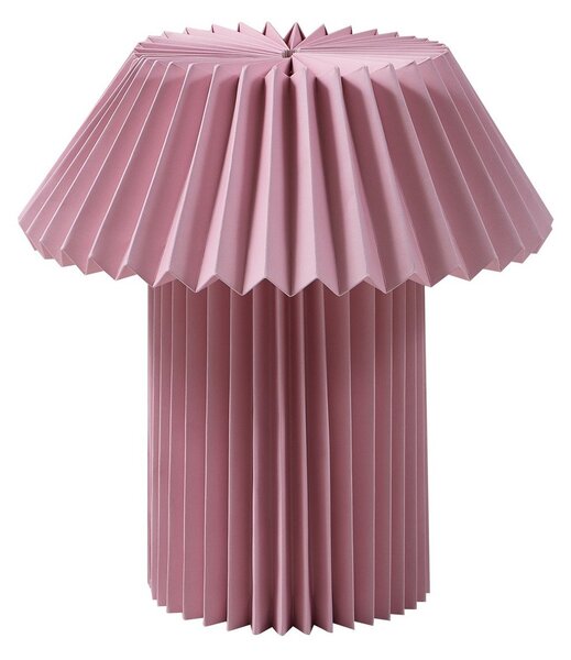 Lampa Stołowa Lindby, Magali, pudrowy róż, salon, papier | karton