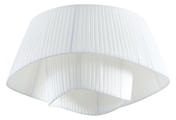 Lampa Sufitowa Lindby, Eryndor, ściemnialny, biały, salon, tkanina | tekstylia