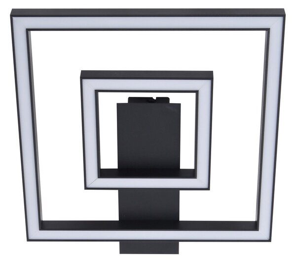 Lampa Sufitowa Lindby, Madamo, czarny, salon, aluminium, nowoczesny