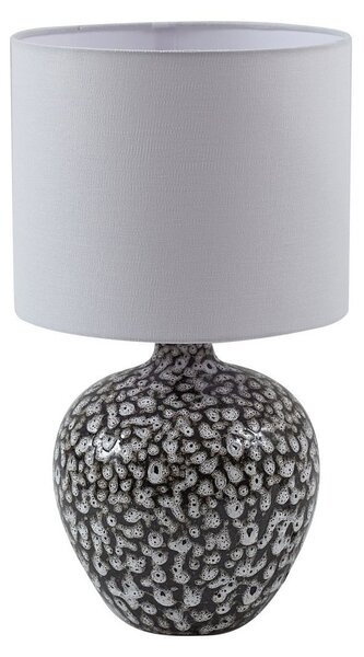 Lampa Stołowa Lindby, Thalassia, szary, salon, ceramika, dworkowy | rustykalny