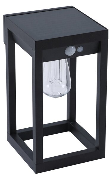 Zewnętrzna Lampa Lindby, Enea, ściemnialny, czarny, balkon, tworzywo sztuczne, nowoczesny