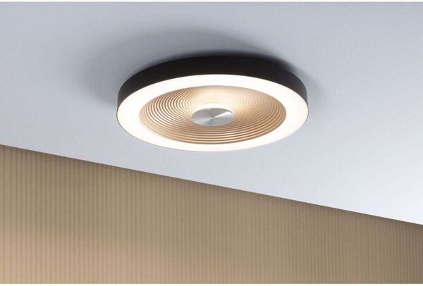 Lampa Sufitowa Paulmann, czarny, łazienka, tworzywo sztuczne