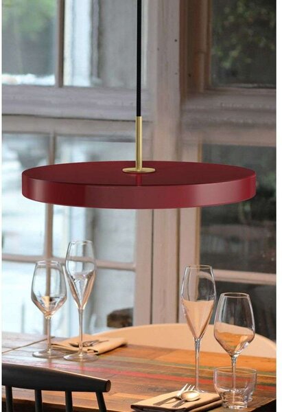 Asteria Plus Lampa Wisząca Mini Ruby Red/Steel Top