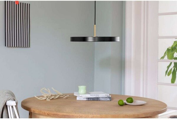 Lampa wisząca Asteria Plus, Ø 43 cm, szara/czarna - UMAGE