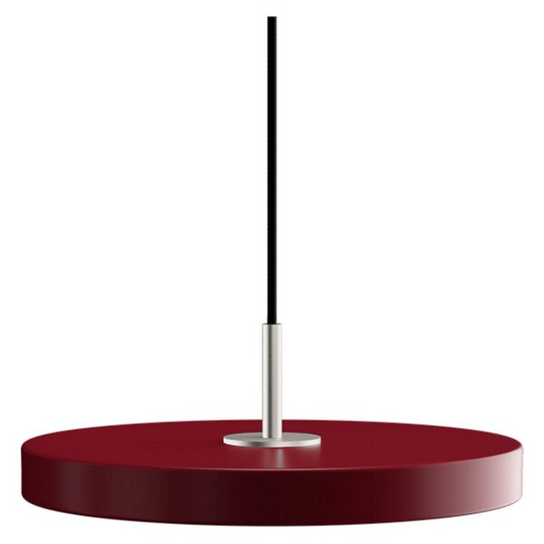 Asteria Plus Lampa Wisząca Mini Ruby Red/Steel Top
