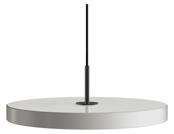 Żyrandol Asteria Plus, Ø 43 cm, jasnoszara/czarna - UMAGE