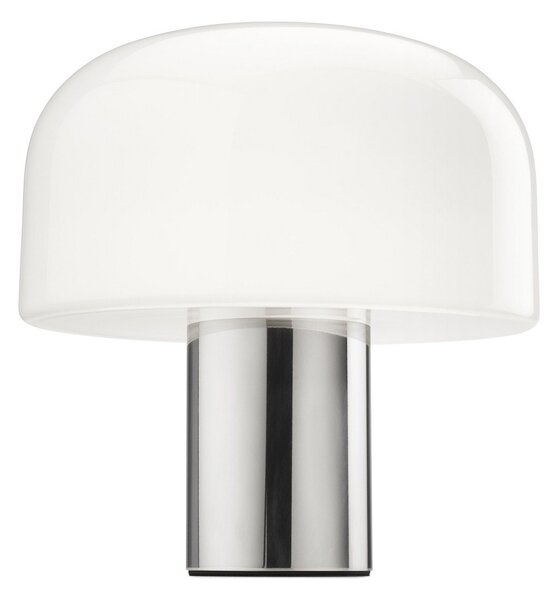 Lampa Stołowa FLOS, Bellhop Glass T, ściemnialny, biały, salon, szkło