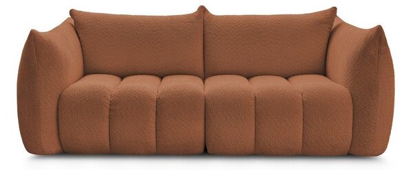 Pomarańczowa sofa z materiału bouclé 234 cm Azra – Bobochic Paris