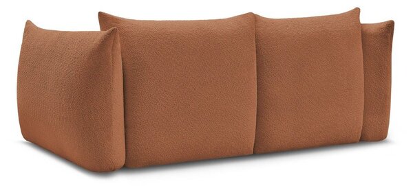 Pomarańczowa sofa z materiału bouclé 234 cm Azra – Bobochic Paris