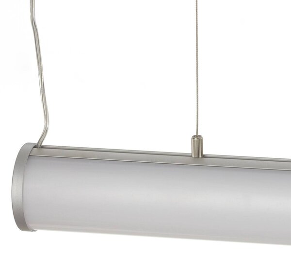 TECNICO by Sforzin Lampa wisząca Pirgos, możliwość ściemniania, biały / opal, salon / jadalnia, tworzywo sztuczne, nowoczesny