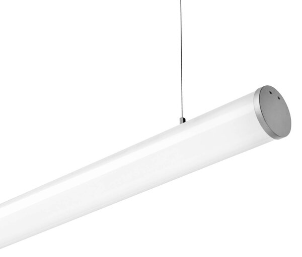 TECNICO by Sforzin Lampa wisząca Pirgos, możliwość ściemniania, biały / opal, salon / jadalnia, tworzywo sztuczne, nowoczesny