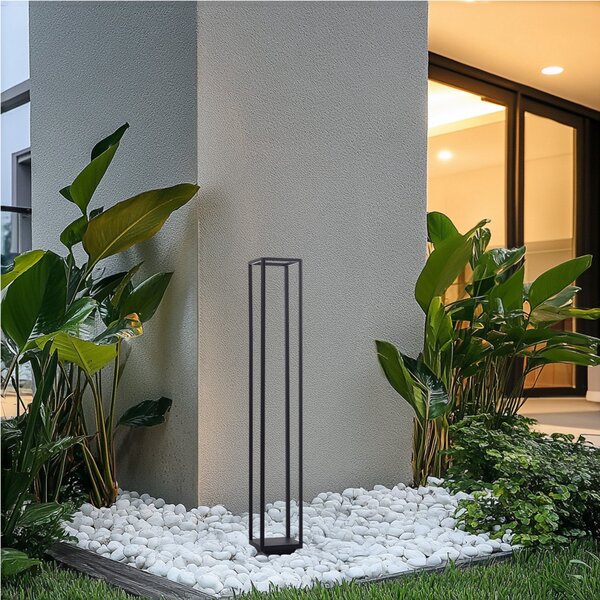 Zewnętrzna Lampa Lucande, Thorvid, czarny, aluminium, nowoczesny