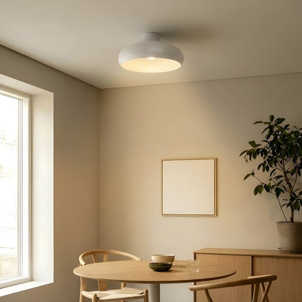 Lampa Sufitowa Lindby, Elover, ściemnialny, beżowy, jadalnia, metal, nowoczesny