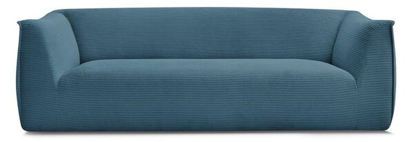Niebieska sztruksowa sofa 242 cm Giorgia – Bobochic Paris