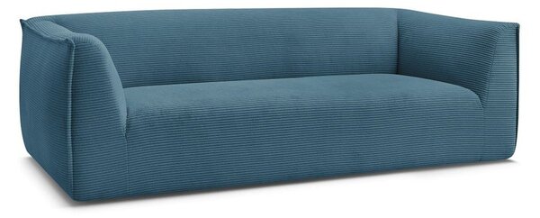 Niebieska sztruksowa sofa 242 cm Giorgia – Bobochic Paris